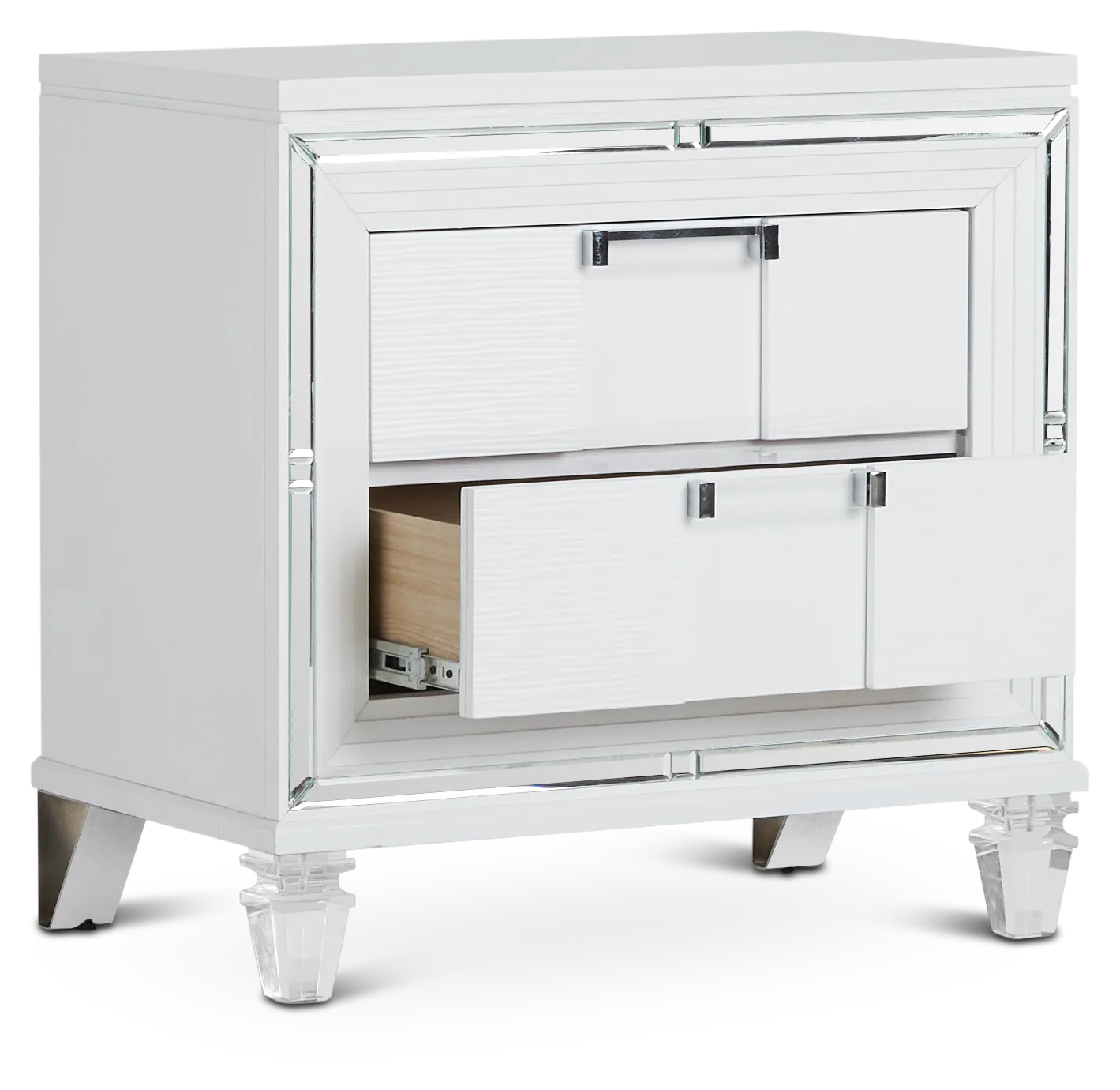 Vegas White Nightstand
