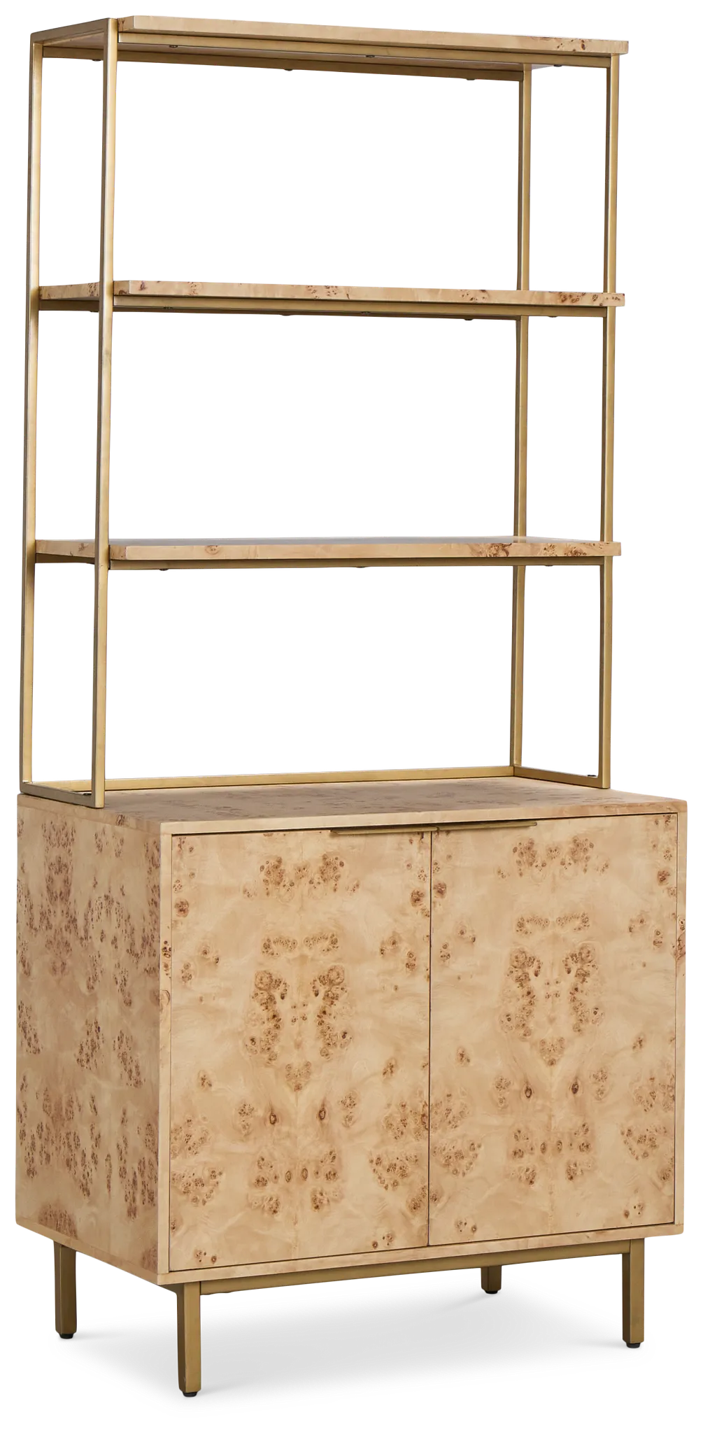 Burl Mid Tone Bookcase