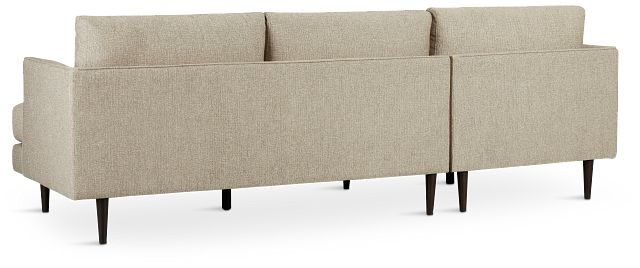 Easton Brown Fabric Left Chaise Sectional