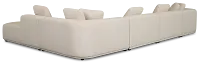 Catalina Beige Fabric Large Left Chaise Sectional