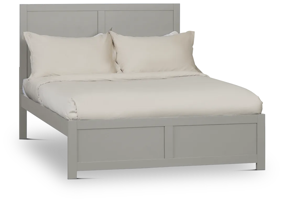 Charleston Gray Panel Bed