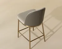 Daphne Taupe 24" Upholstered Barstool