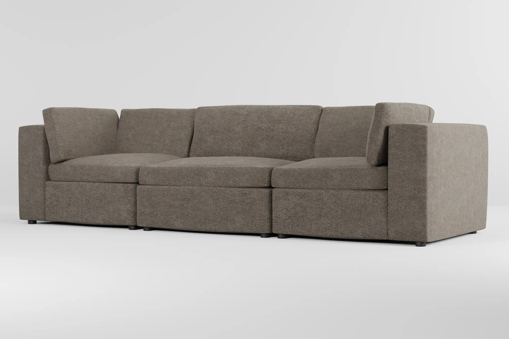 Destin Elite Brown Fabric 3-piece Modular Sofa Destin Elite Brown Fabric 3-piece Modular Sofa