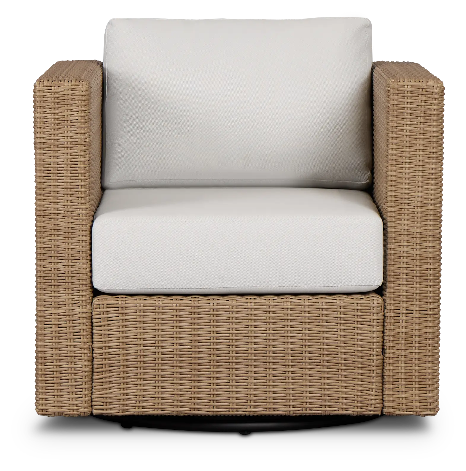 Montecito Light Tone Swivel Chair With Light Beige Cushions Montecito Light Tone Swivel Chair With Light Beige Cushions