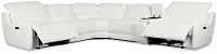 Jett White Micro Medium Dual Power 2-arm Reclining Sectional