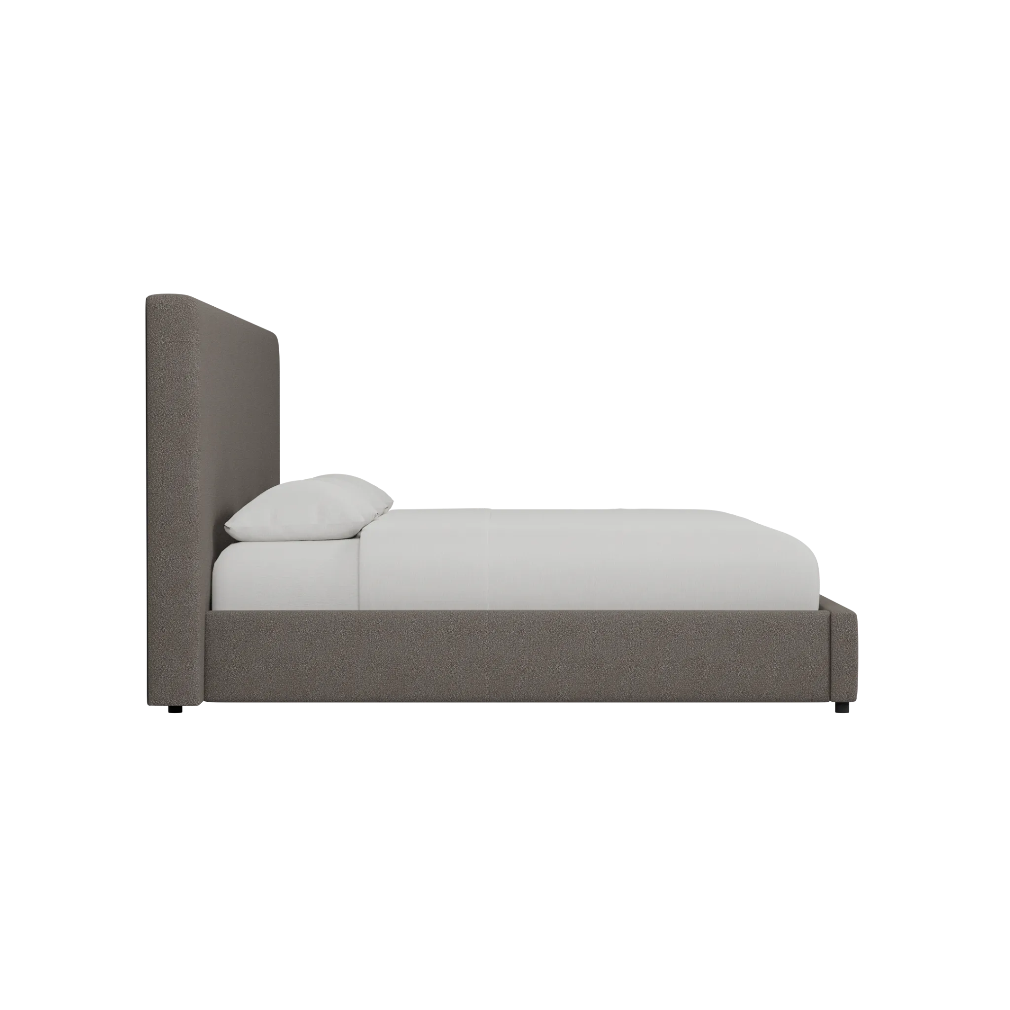 Grayton Elite Dark Gray 54" Upholstered Platform Bed