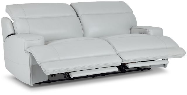 Reign Gray Lthr/vinyl Power Reclining Sofa