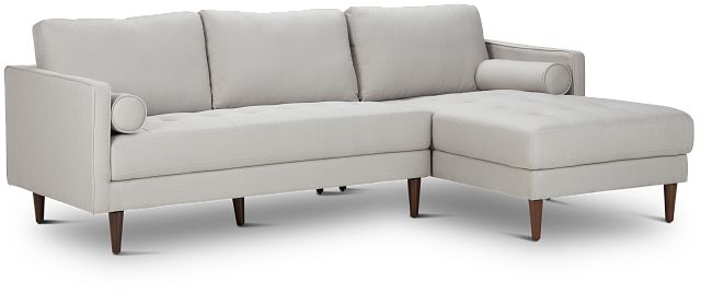 Rue Light Beige Fabric Right Chaise Sectional (2)