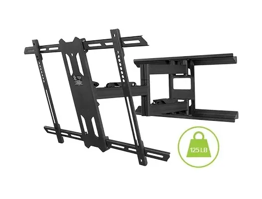 Kanto Pdx650 Mount 37"-75" Black Full Motion Tv Wall Mount