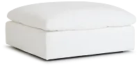 Nixon White Fabric Cocktail Ottoman