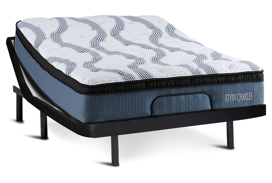 Kevin Charles Sebastian Plush Silver Adjustable Mattress Set