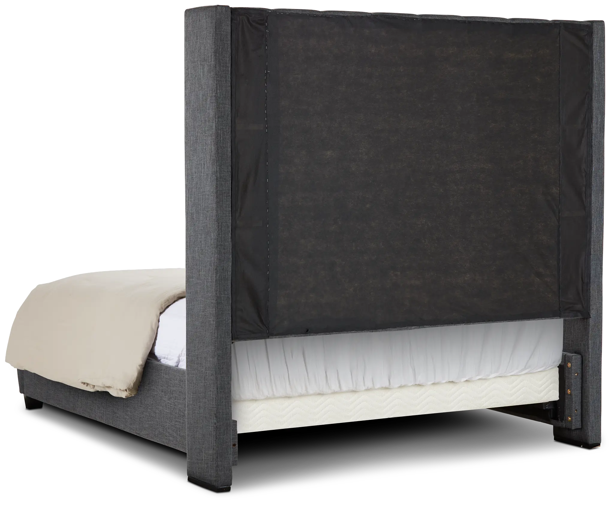 Chatham Dark Gray High Platform Bed Chatham Dark Gray High Platform Bed