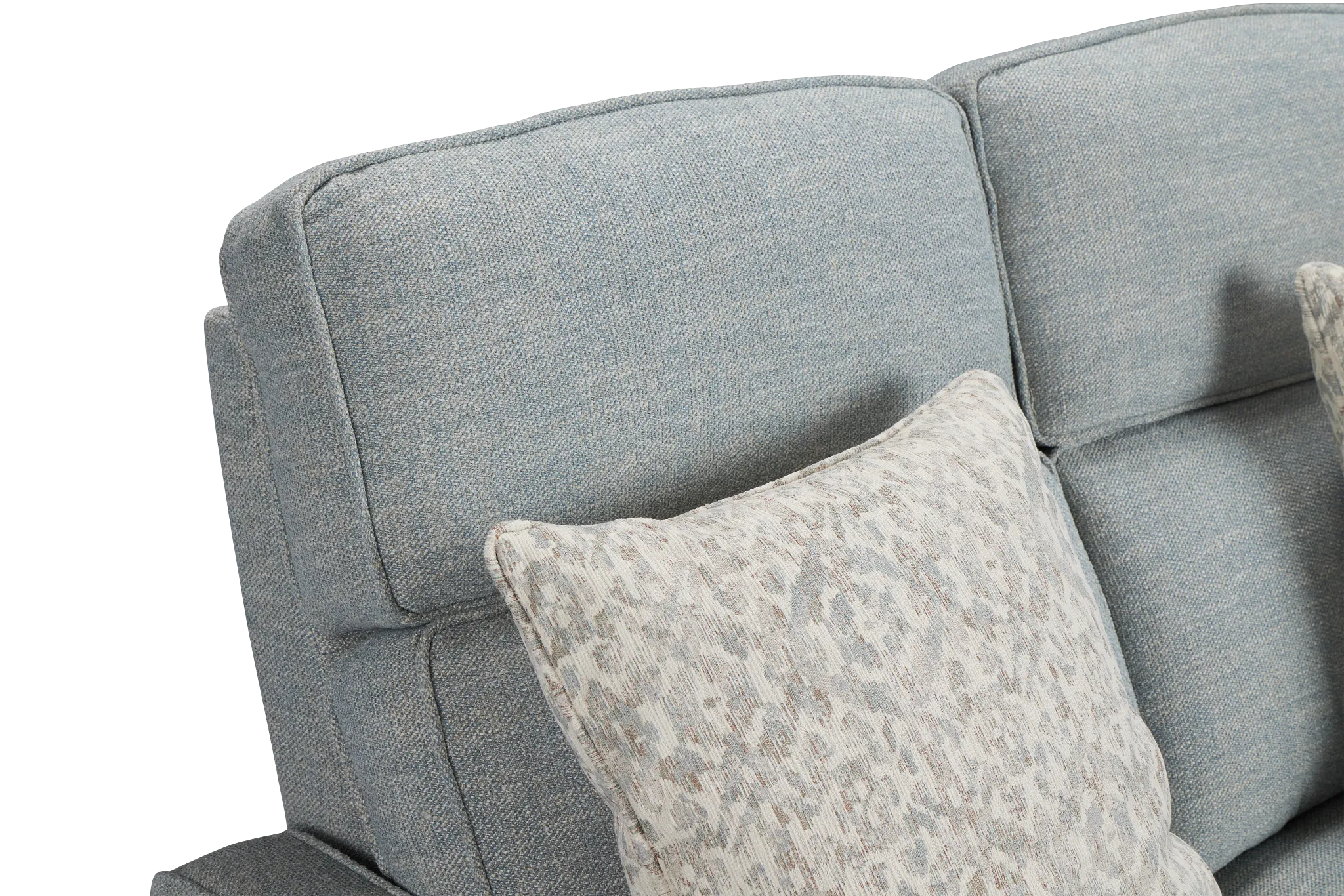 Bayside Light Blue Fabric Power Reclining Loveseat