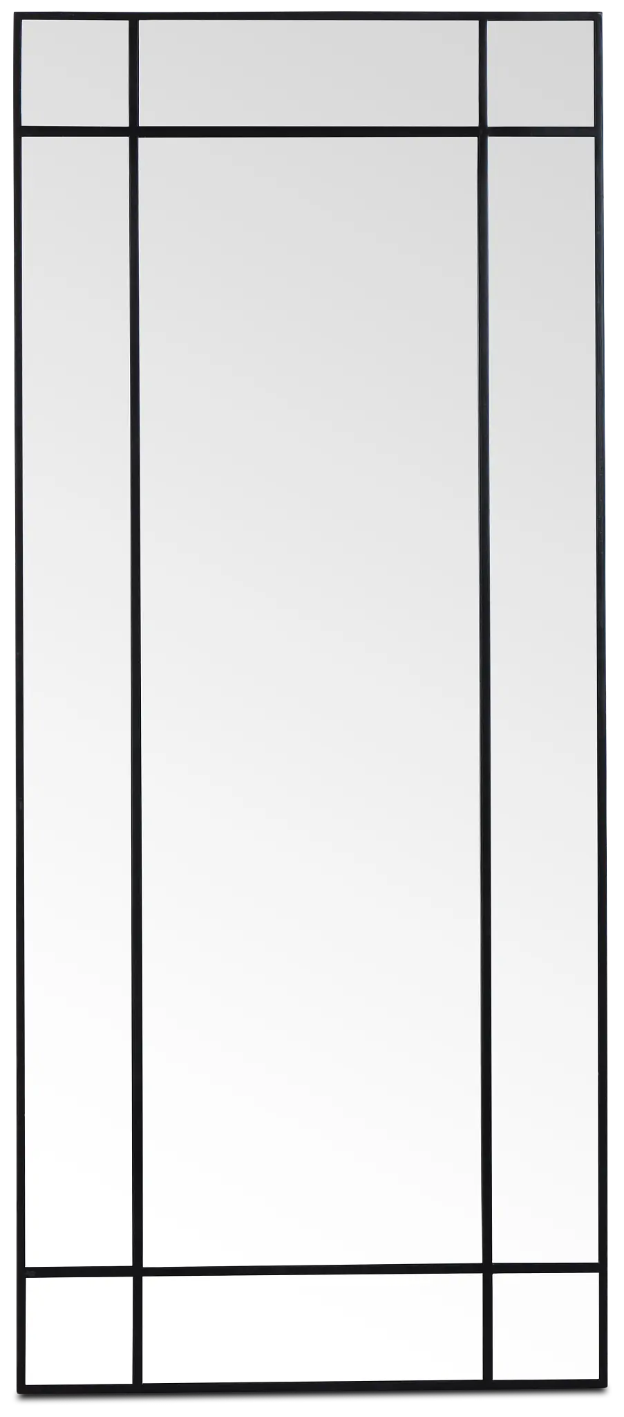 Virgil Black Wood Floor Mirror Virgil Black Wood Floor Mirror