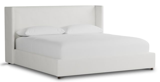 Captiva Sutton White 48" Upholstered Shelter Bed