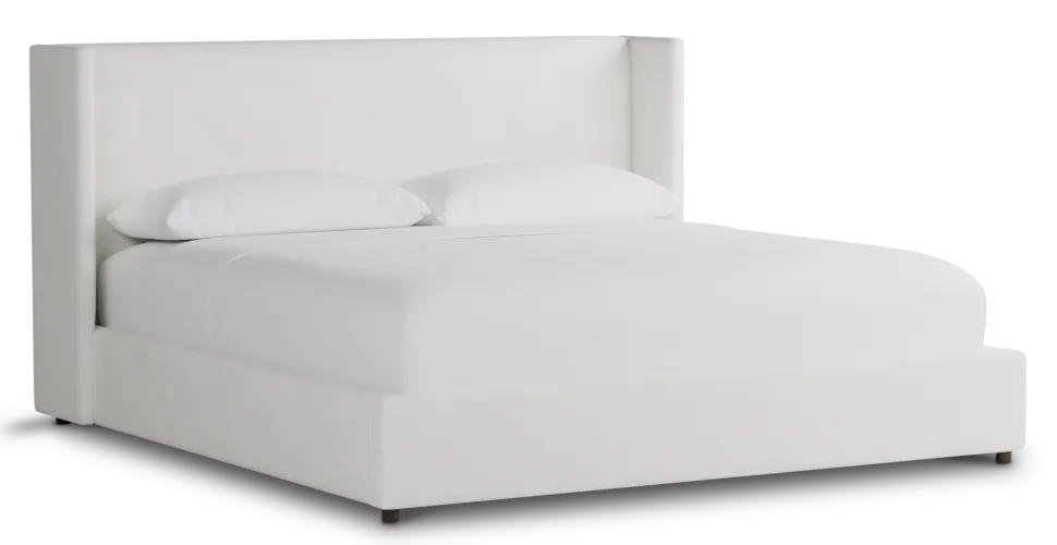 Captiva Sutton White 48" Upholstered Shelter Bed