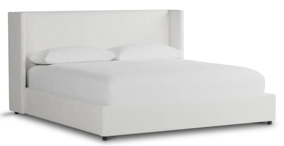 Captiva Sutton White 48" Upholstered Shelter Bed Captiva Sutton White 48" Upholstered Shelter Bed