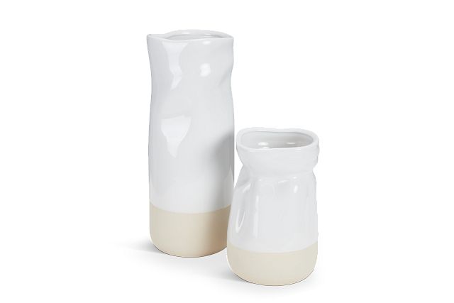 Mecari White Medium Vase