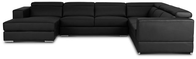 Maxwell Black Micro Large Left Chaise Sectional (3)