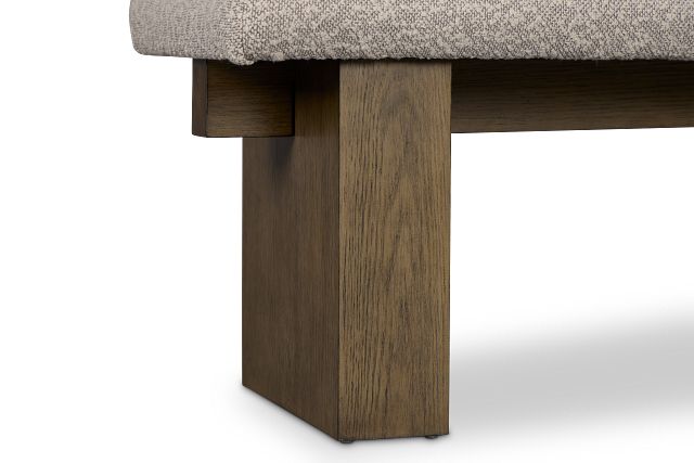 Vance Light Tone Upholstered Dining Bench