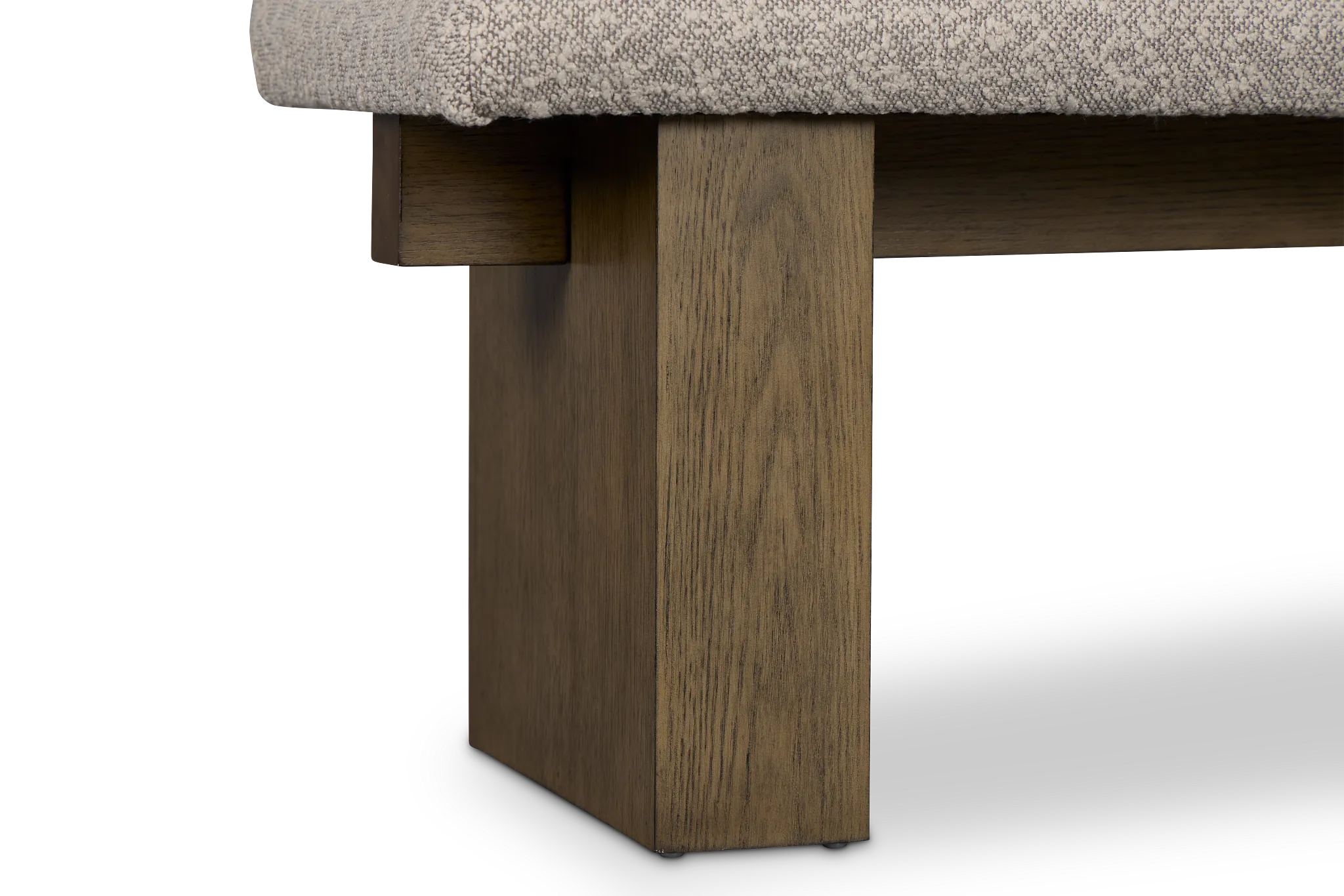 Vance Light Tone Upholstered Dining Bench