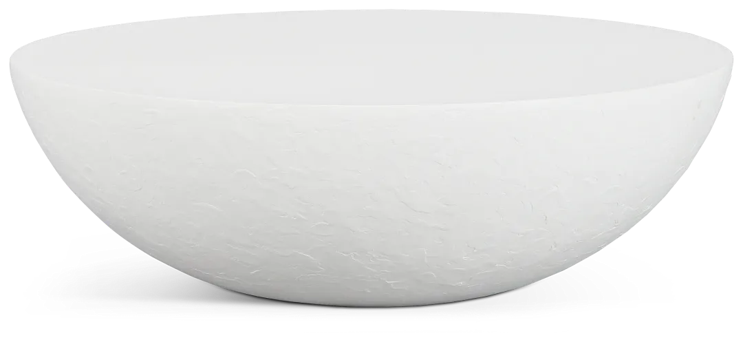 Malibu White Round Coffee Table