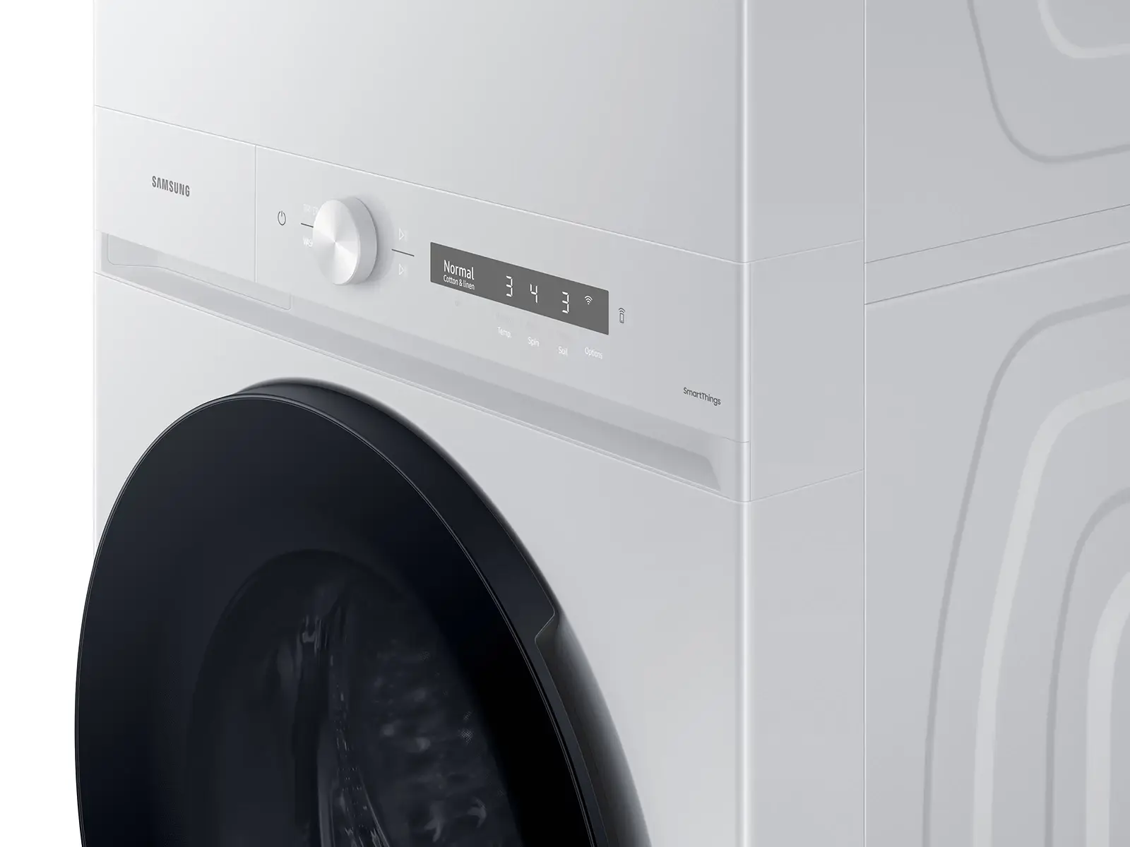 Samsung Bespoke Series White Gas Laundry Center Samsung Bespoke Series White Gas Laundry Center