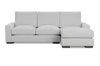 Edgewater Suave White Right Chaise Sectional
