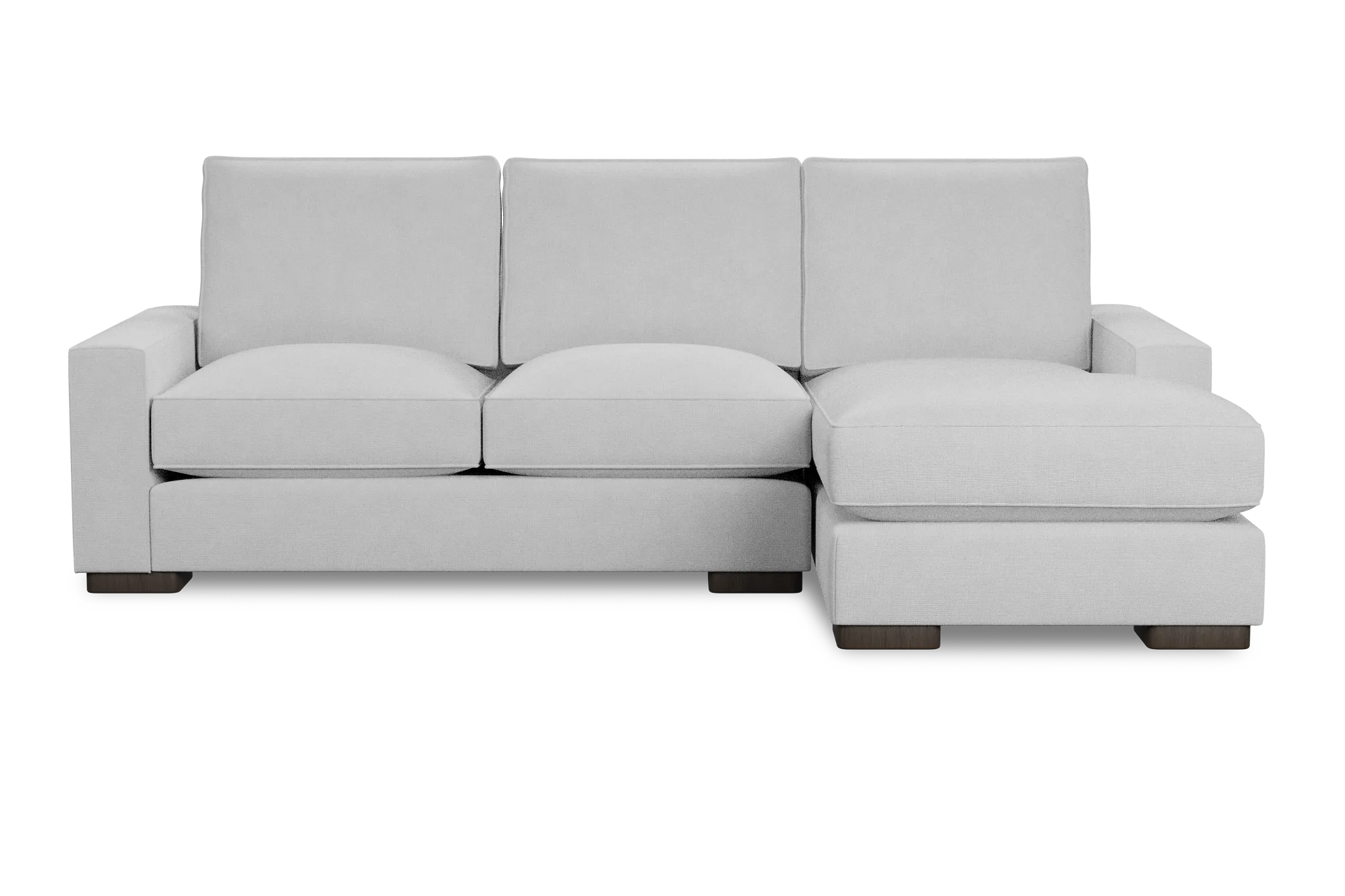 Edgewater Suave White Right Chaise Sectional