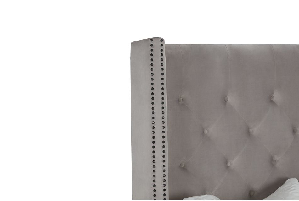 Sloane Light Gray Uph Shelter Bed