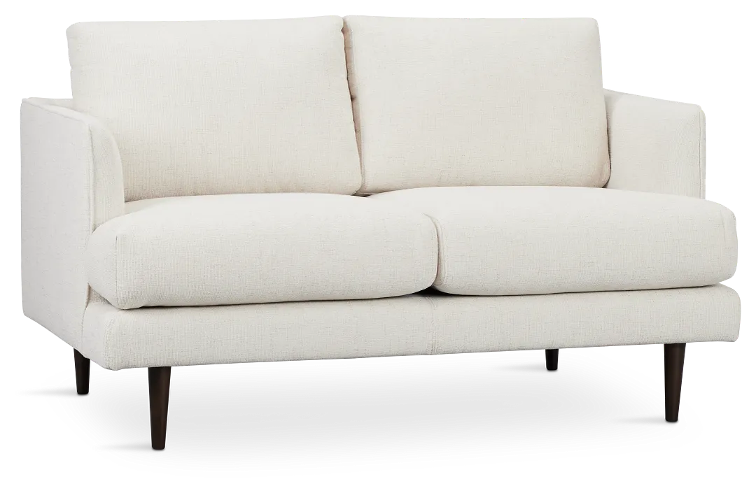 Easton Light Beige Fabric Loveseat