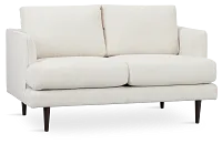 Easton Light Beige Fabric Loveseat