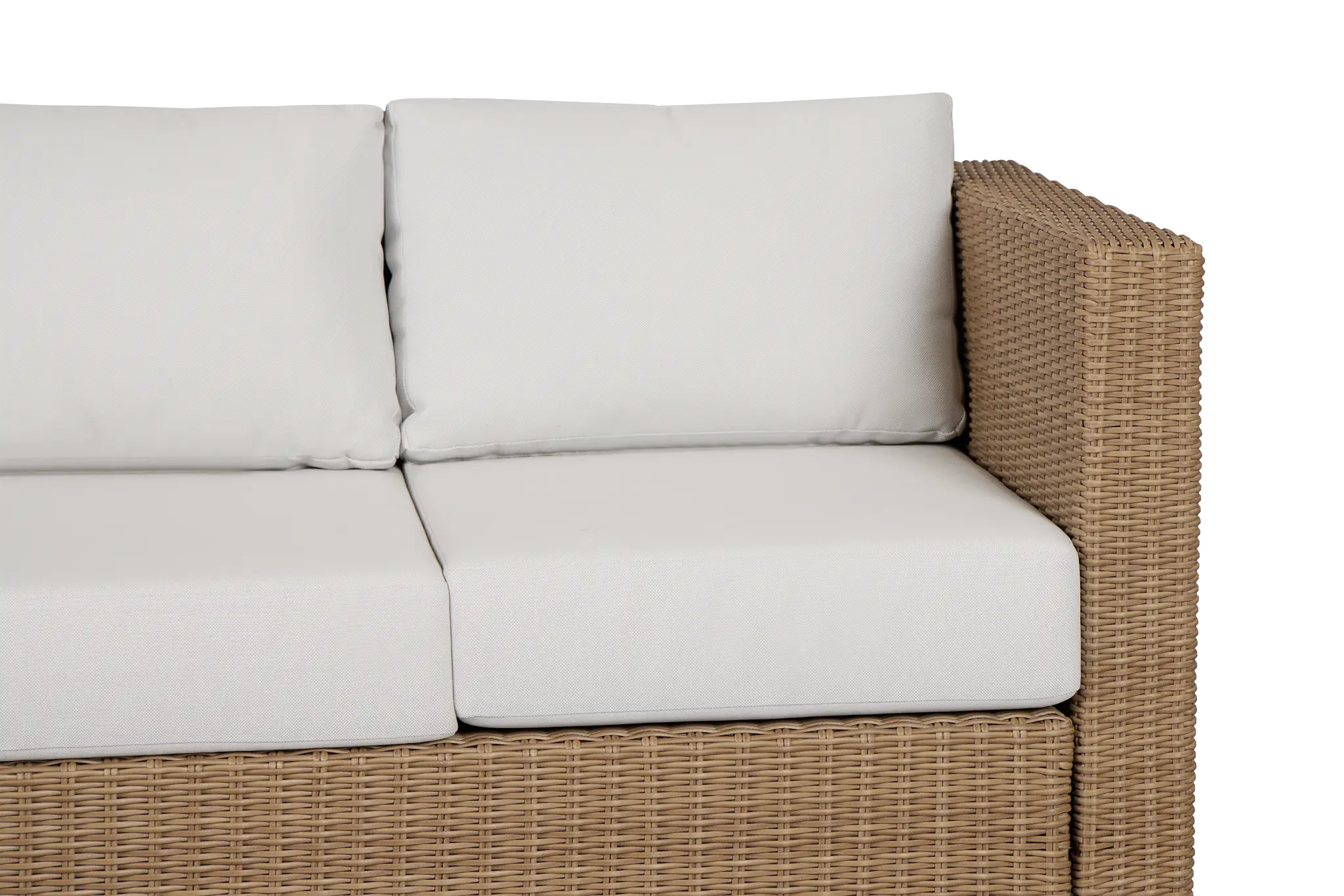 Montecito Light Tone Sofa With Light Beige Cushions Montecito Light Tone Sofa With Light Beige Cushions