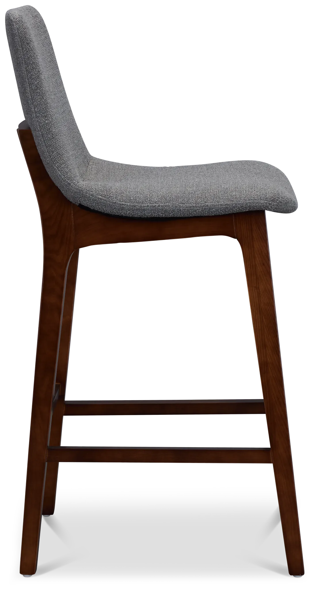 Hamilton Dark Gray Fabric 30" Upholstered Barstool