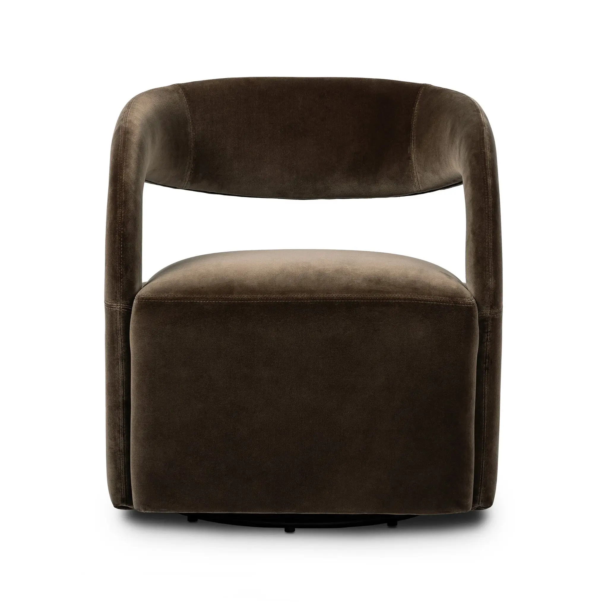 Four Hands Hawkins Brown Velvet Accent Chair Four Hands Hawkins Brown Velvet Accent Chair