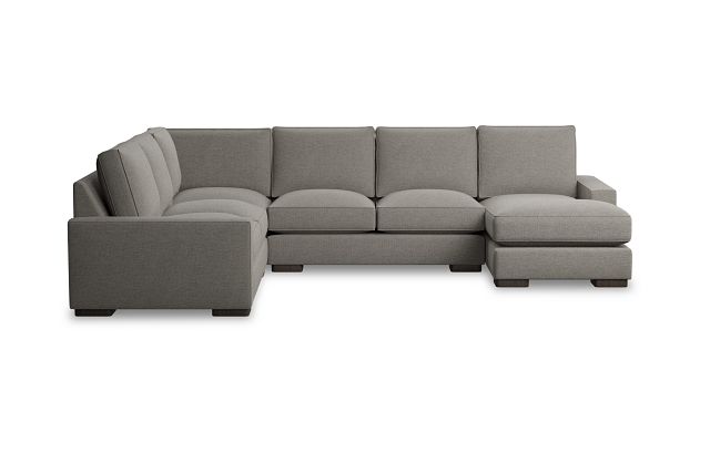 Edgewater Maguire Pewter Medium Right Chaise Sectional
