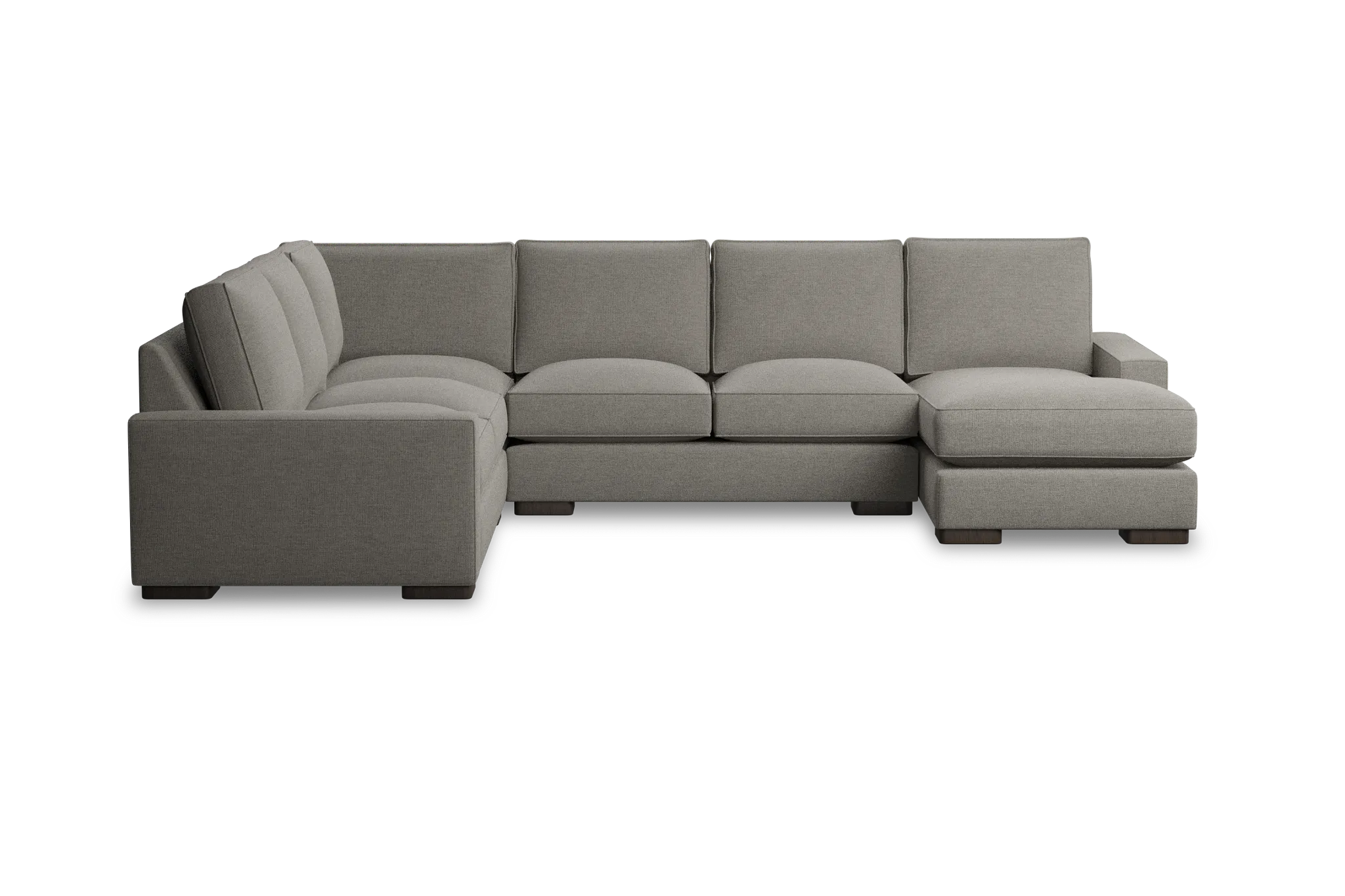 Edgewater Maguire Pewter Medium Right Chaise Sectional