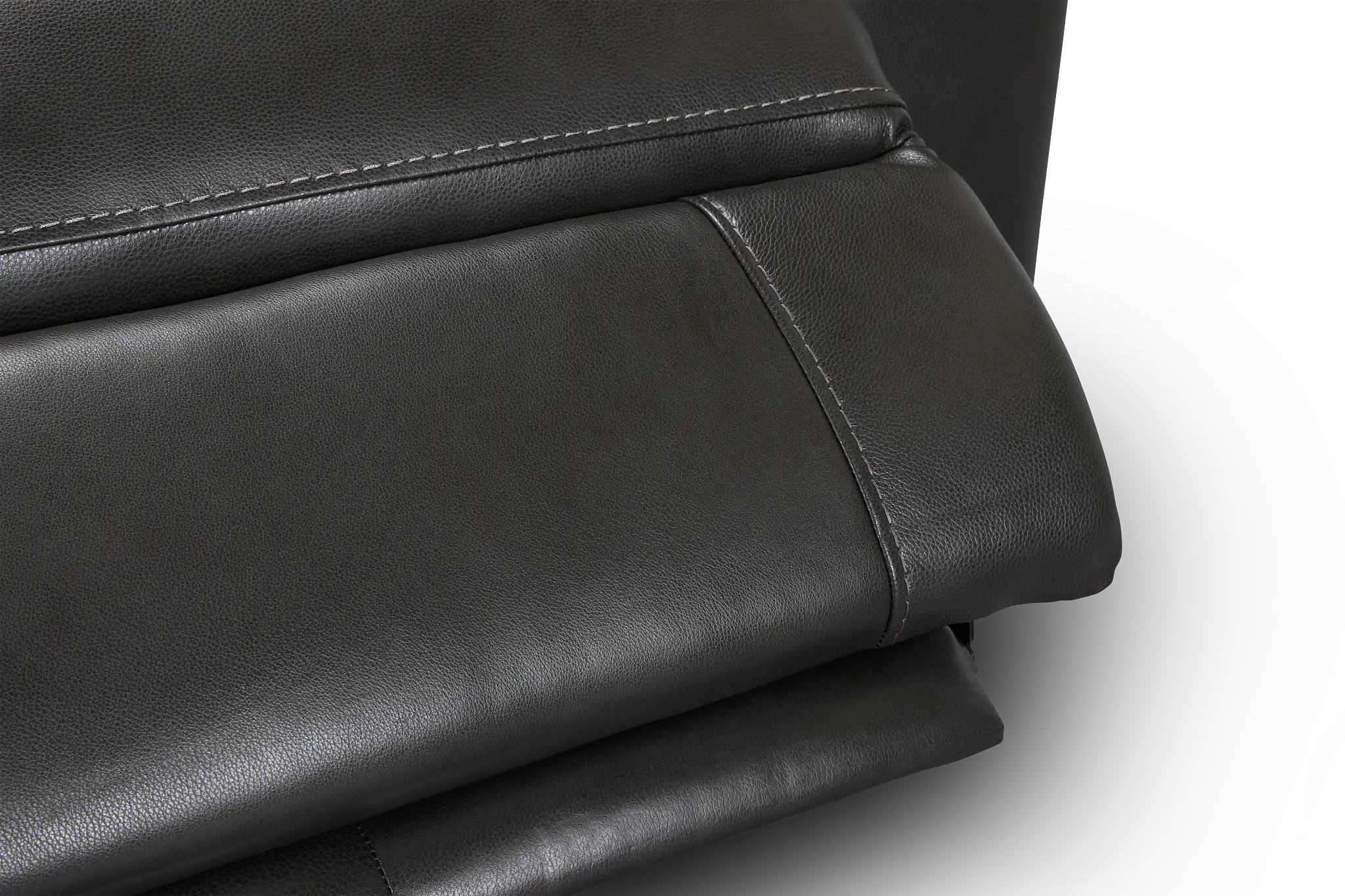 Benji Dark Gray Lthr/vinyl Power Reclining Sofa Benji Dark Gray Lthr/vinyl Power Reclining Sofa