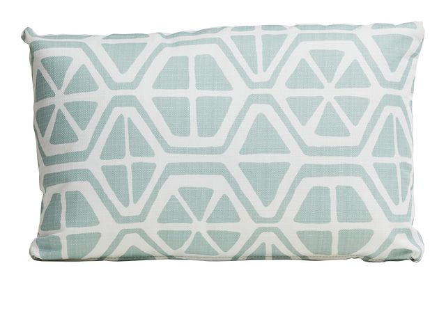 Aiden Light Blue Lumbar Indoor/outdoor Accent Pillow