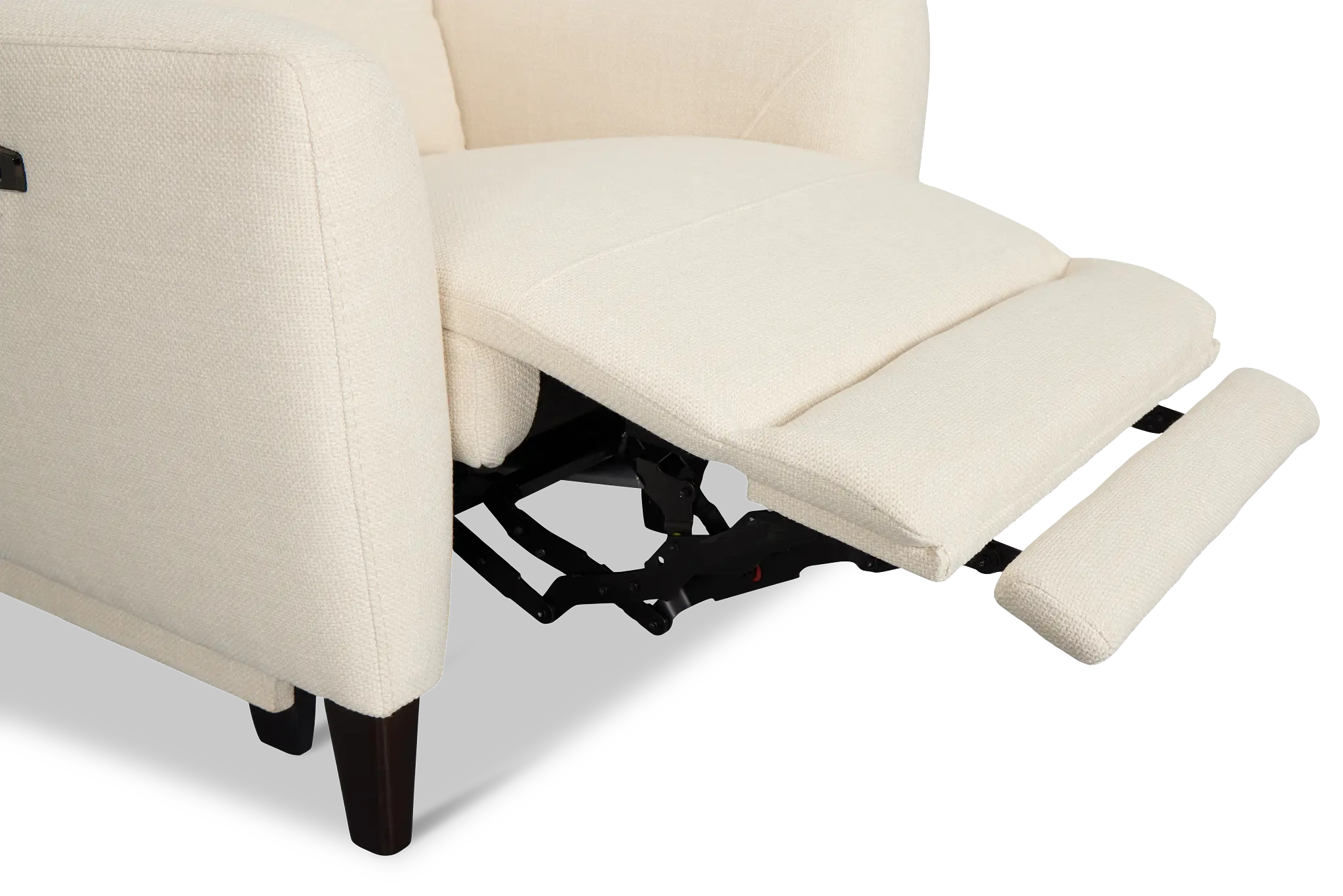 Keaton White Fabric Power Recliner With Power Headrest Keaton White Fabric Power Recliner With Power Headrest