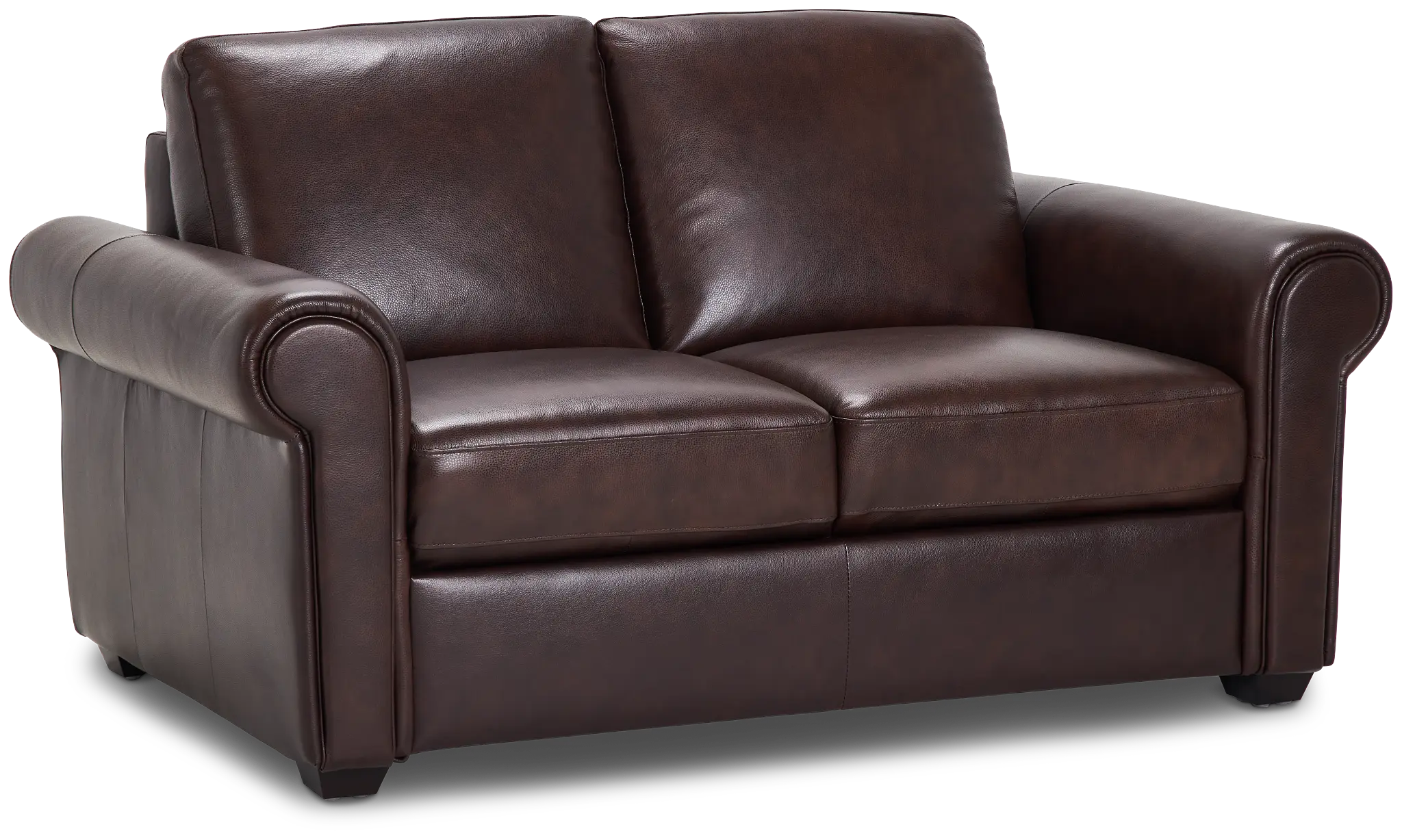 Lincoln Medium Brown Lthr/vinyl Loveseat Lincoln Medium Brown Lthr/vinyl Loveseat