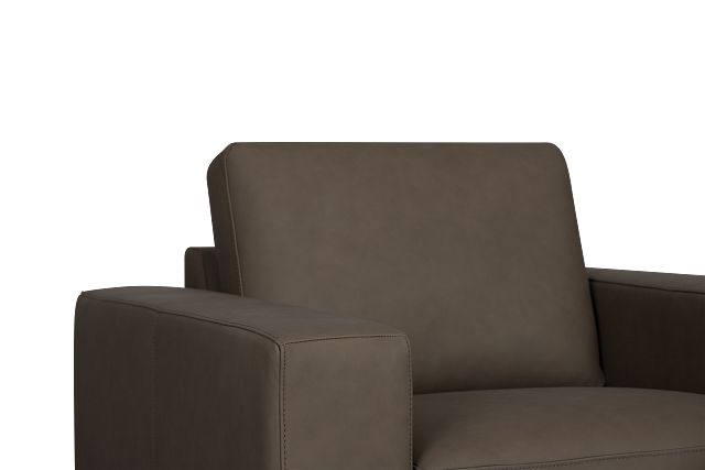 Kellan Dark Gray Leather Chair