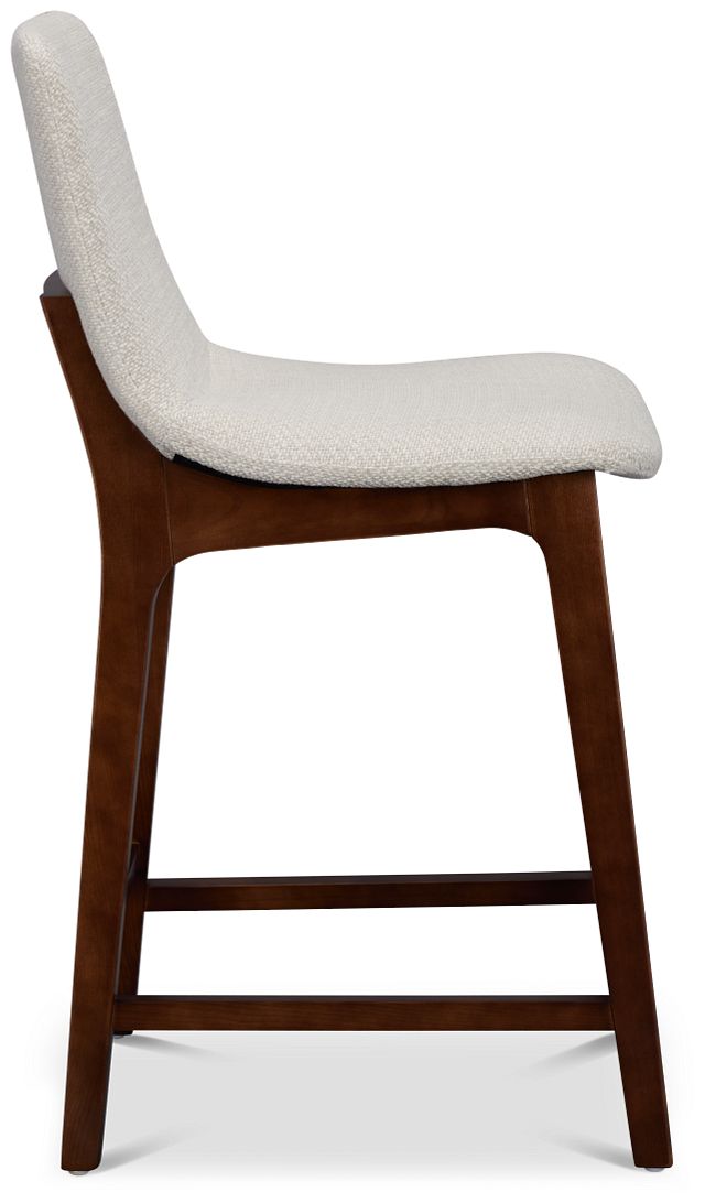 Hamilton Light Beige Fabric 24" Upholstered Barstool