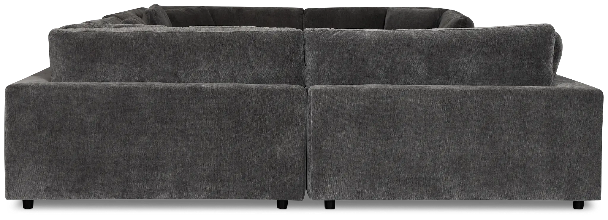 Lounge Dark Gray Fabric U-shaped Sectional Lounge Dark Gray Fabric U-shaped Sectional