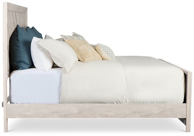 Delray White Panel Bed