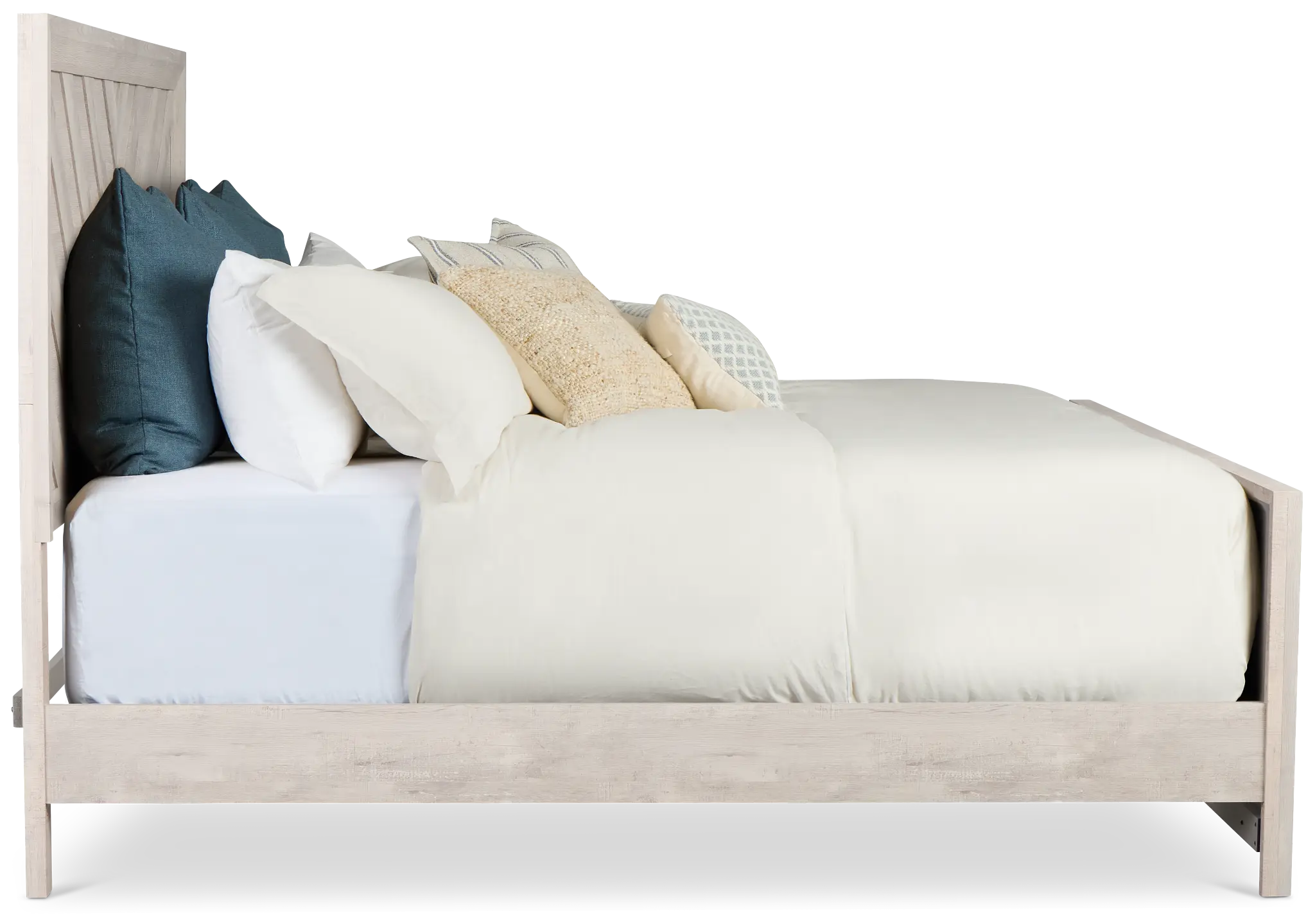 Delray White Panel Bed Delray White Panel Bed