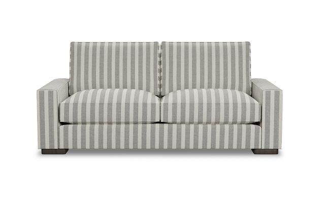 Edgewater Sea Lane Dark Gray 84" Sofa W/ 2 Cushions