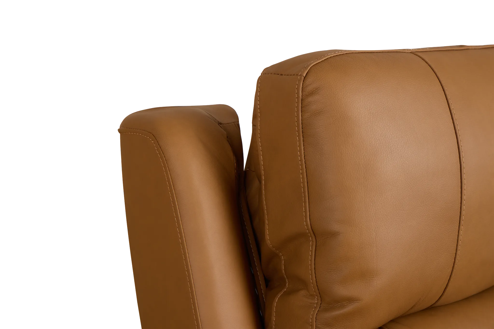 Summit Light Brown Lthr/vinyl Power Recliner With Power Headrest