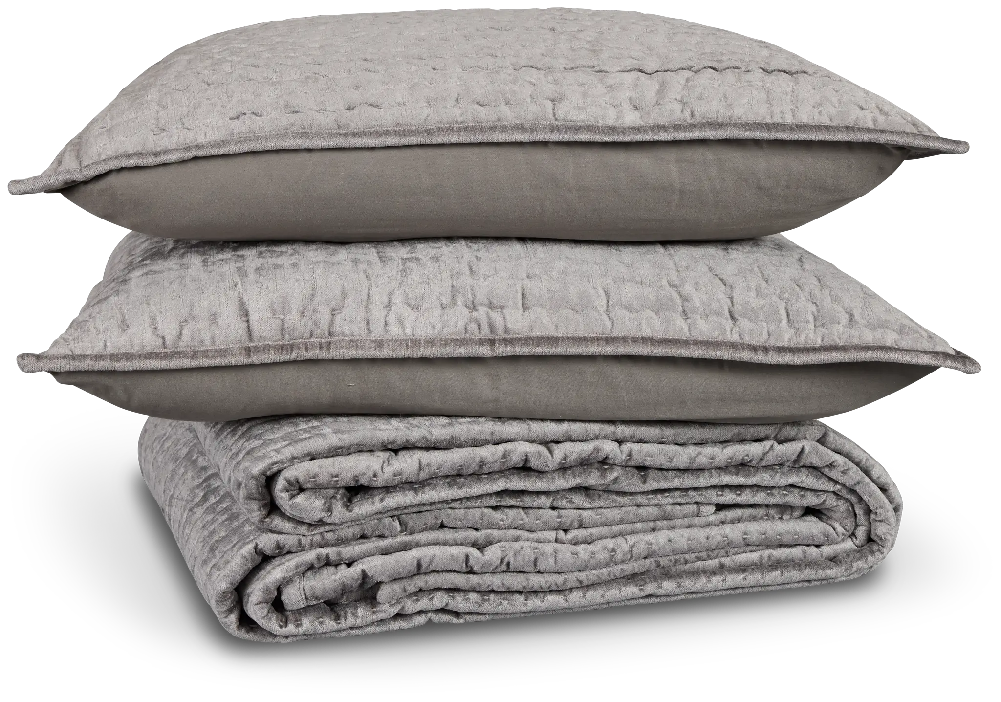 Barin Gray Coverlet Set Barin Gray Coverlet Set