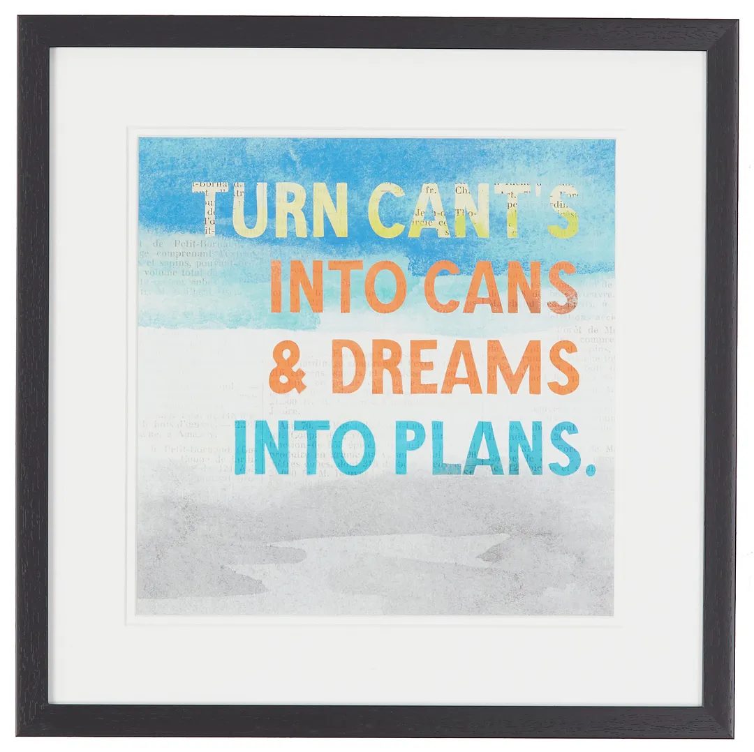 Plans Multicolored Framed Wall Art